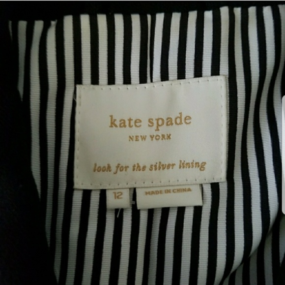 Kate Spade Two Tone Slim Boxy Collar Dahlia Blazer - Picture 7 of 7